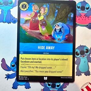 hide away 163/204 [sleeping beauty] - uncommon — lorcana: shimmering skies